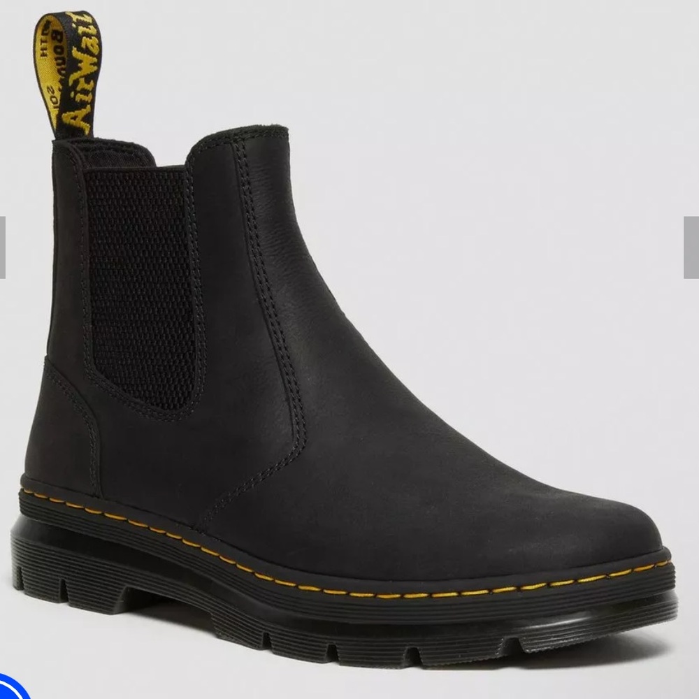 Dr Martens Chelsea Boots Womens Size 7M Embury Black Wyoming Leather (Fits Sz 8)